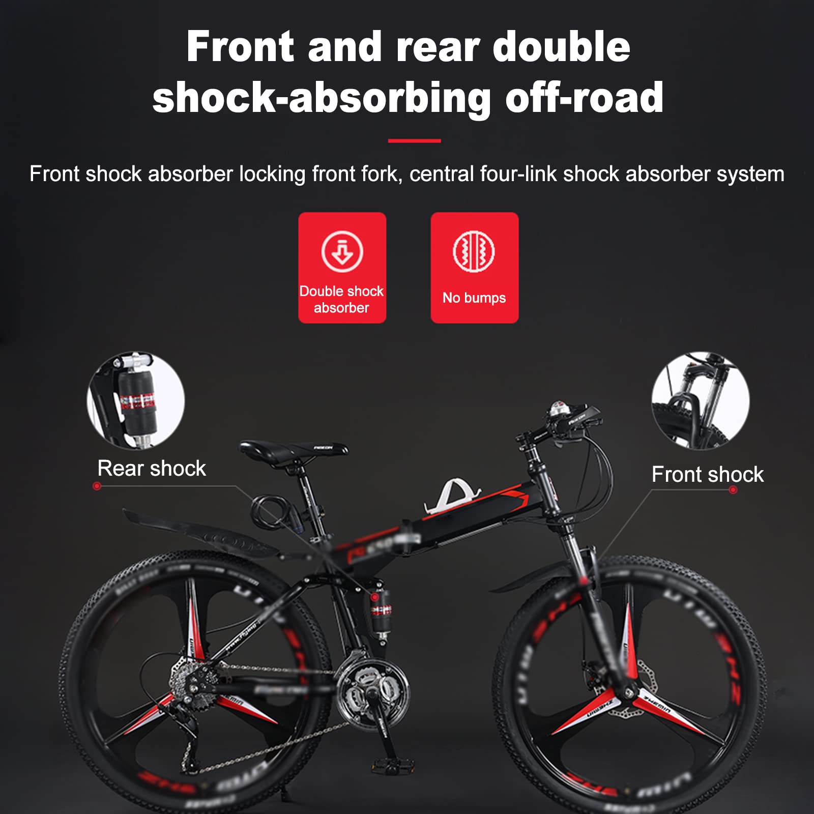 Amazon | 折りたたみ自転車 折りたたみ自転車 デュアルディスク